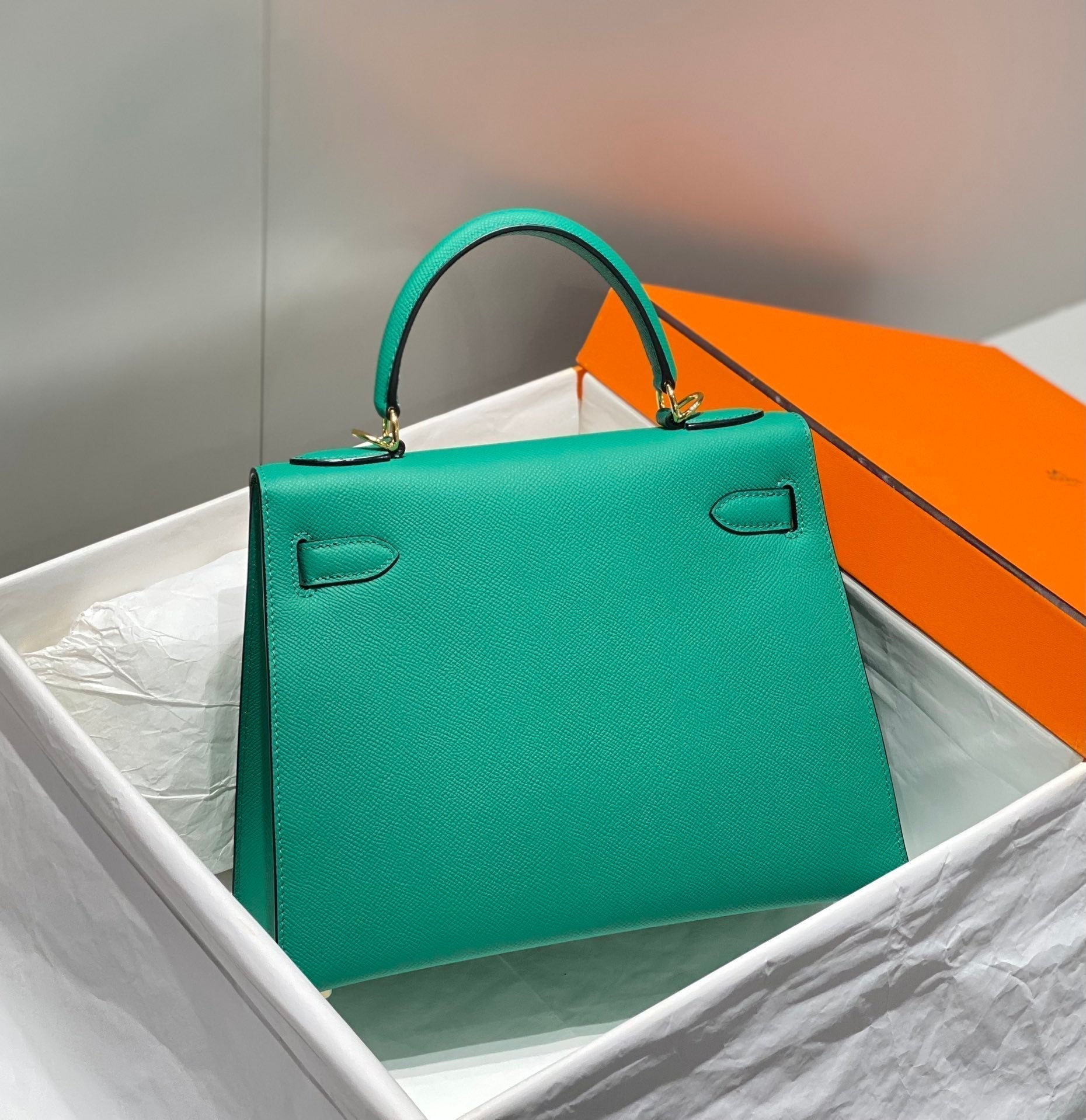 ケリー 28cm ヴェルティゴ エプソムカーフスキン ゴールド金具