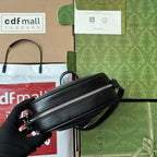 SMALL BLONDIE OVAL SHOULDER BAG 20 IN BLACK CALFSKIN