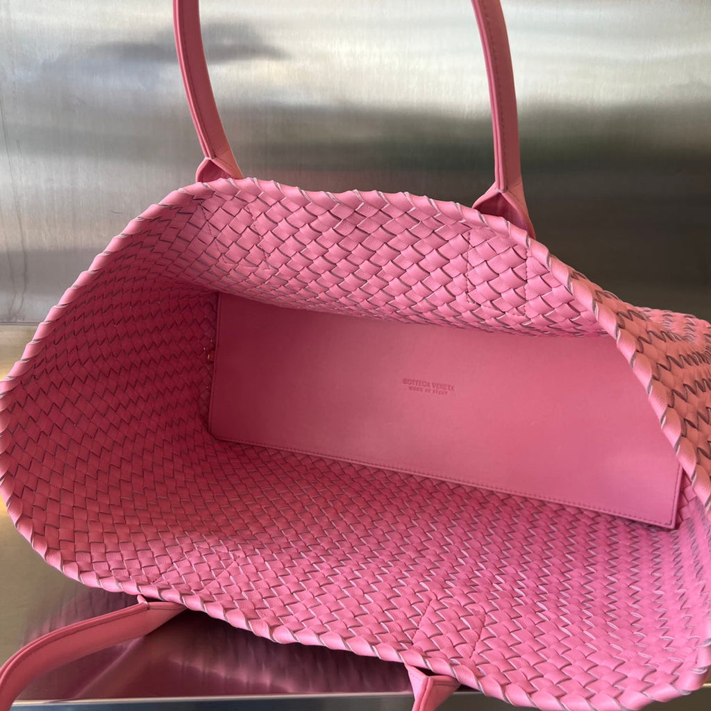 ラージ キャバット 51 フラミンゴ ピンク ラムスキン