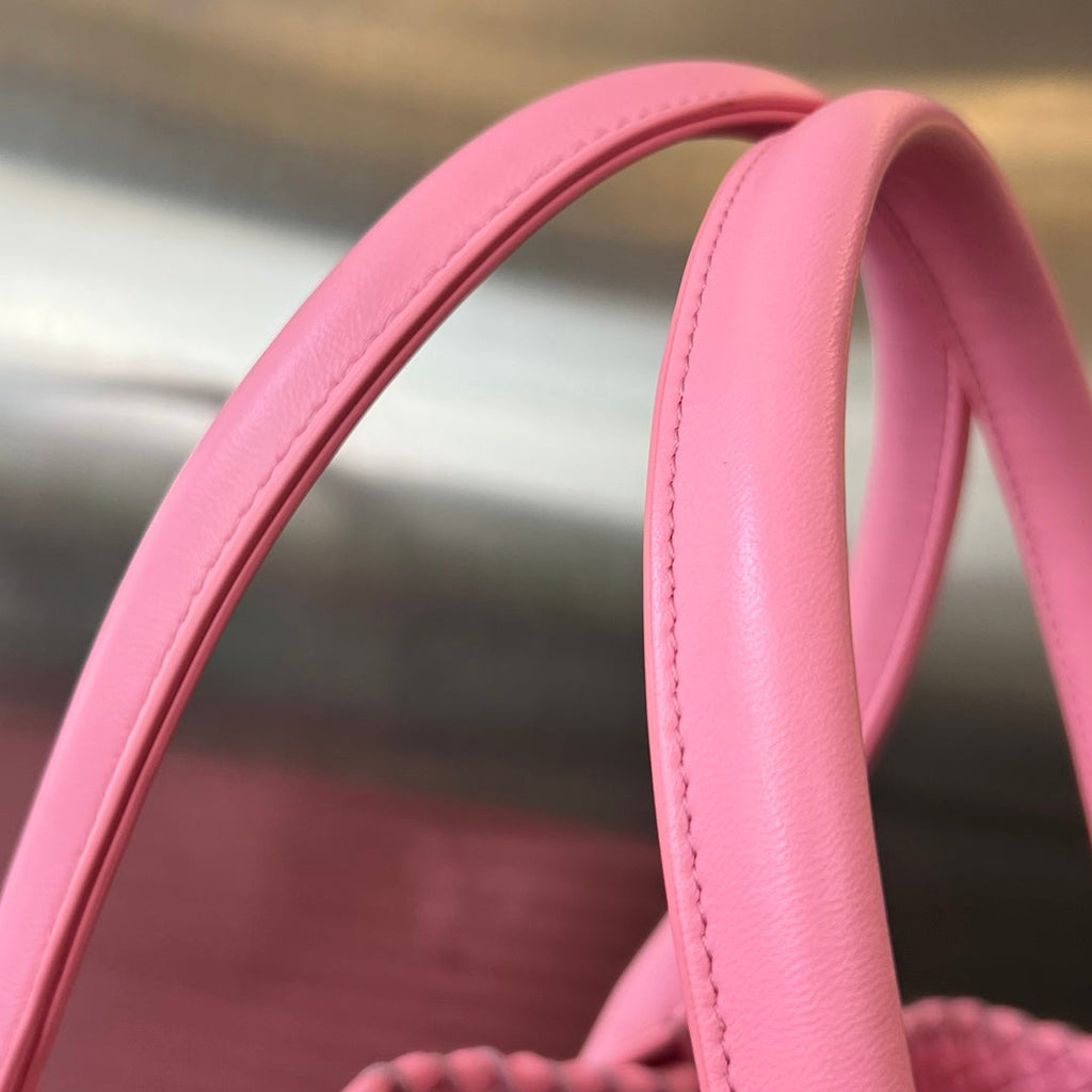 ラージ キャバット 51 フラミンゴ ピンク ラムスキン