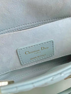 D-JOY BAG 22 IN LIGHT BLUE LAMBSKIN