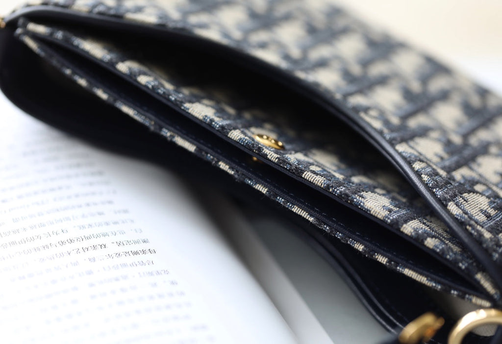 ミニ 21 チェーンハンドバッグ ブラック オブリーク ジャカード