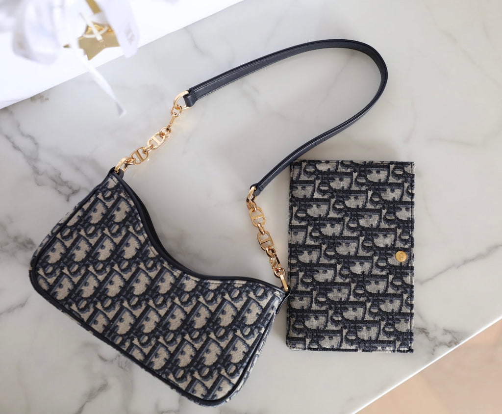 ミニ 21 チェーンハンドバッグ ブラック オブリーク ジャカード