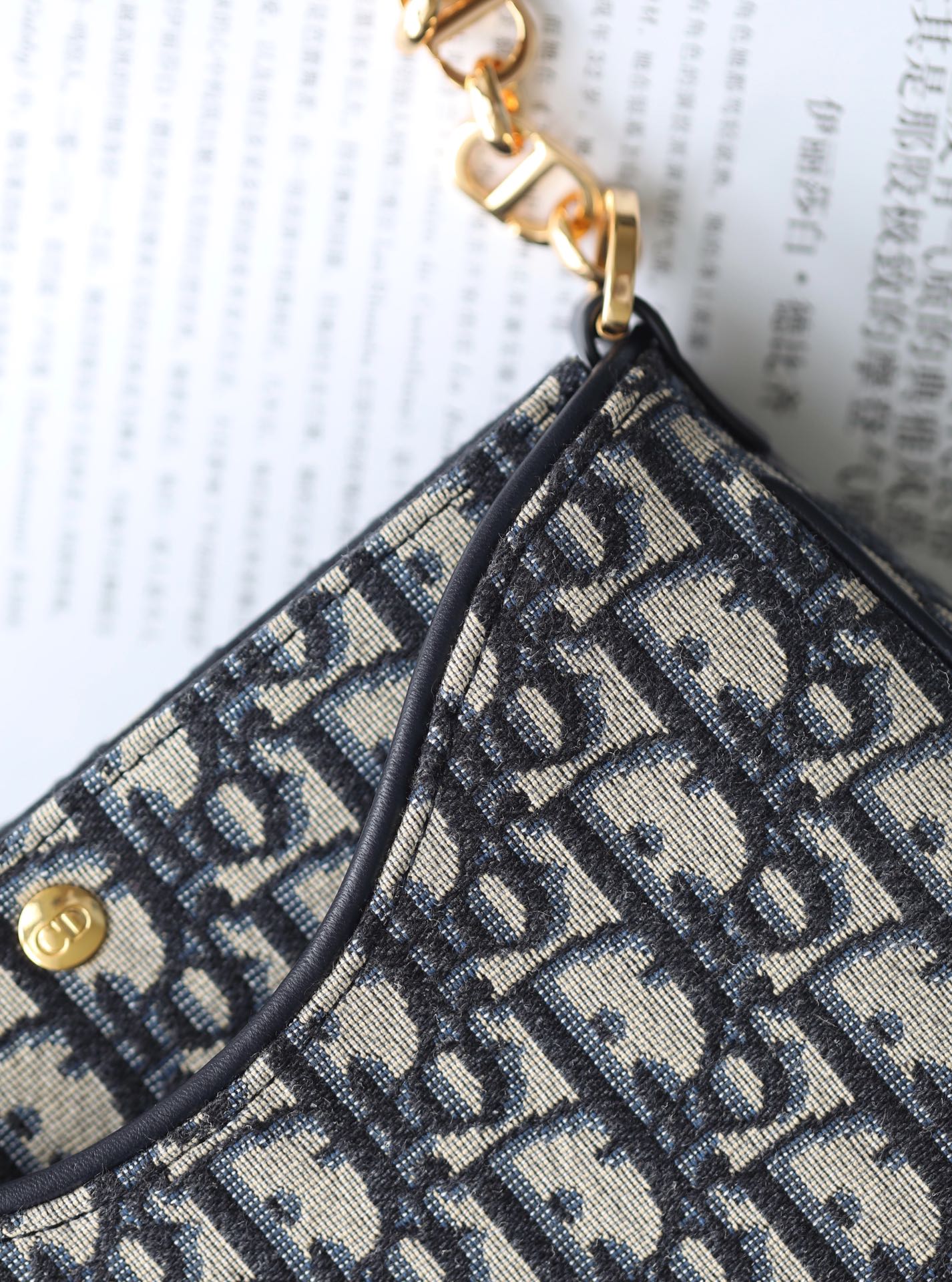 ミニ 21 チェーンハンドバッグ ブラック オブリーク ジャカード