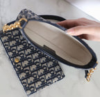 ミニ 21 チェーンハンドバッグ ブラック オブリーク ジャカード