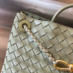 SMALL ANDIAMO 29 IN ECRU BEIGE LAMBSKIN