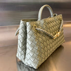 SMALL ANDIAMO 29 IN ECRU BEIGE LAMBSKIN