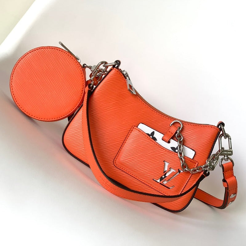 マレリーニ 19 オレンジ エピ グレインレザー