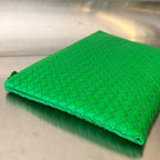 INTRECCIATO 30 IN EMERALD GREEN LAMBSKIN