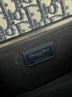 MONTAIGNE 25 BAG IN  BLUE OBLIQUE JACQUARD