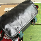 メッセンジャーバッグ 27 ブラックモノグラムキャンバス