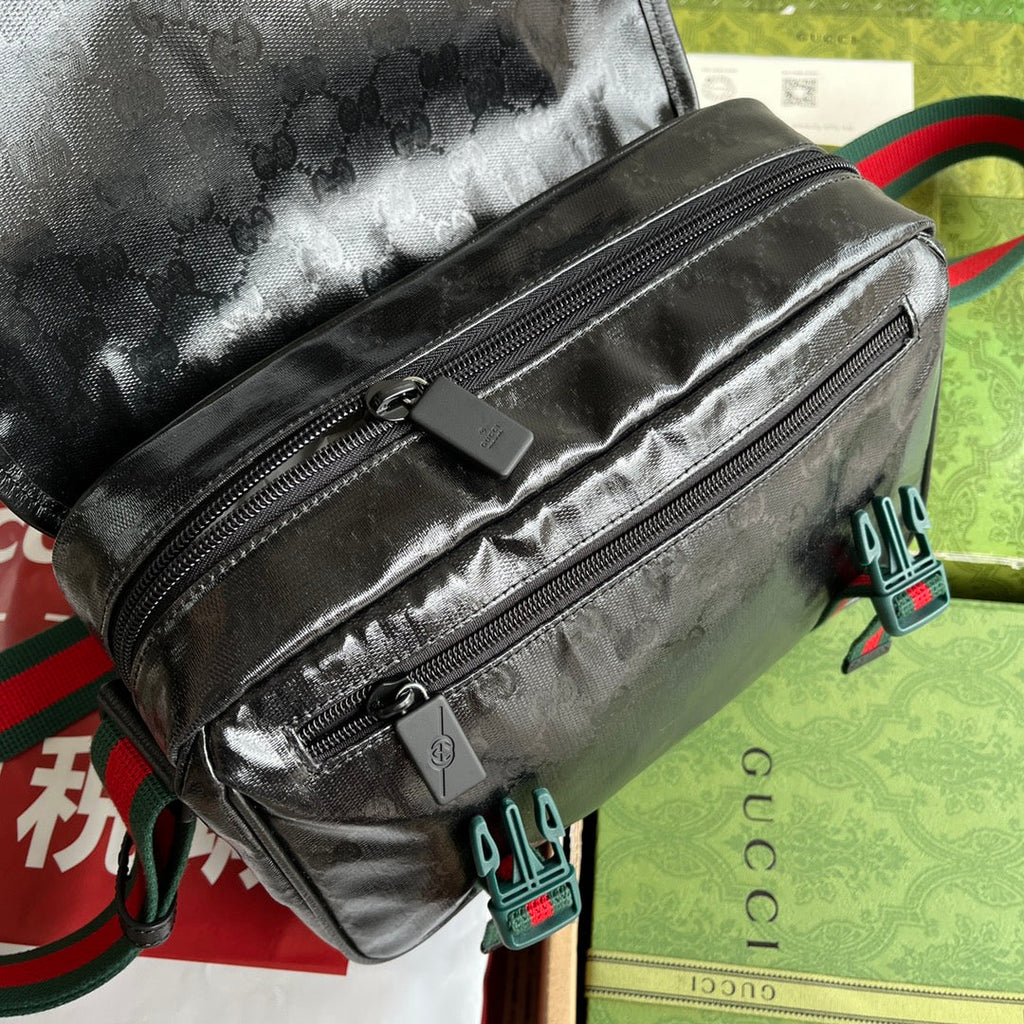 メッセンジャーバッグ 27 ブラックモノグラムキャンバス