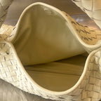 LARGE HOP 54 IN DARK CREAM LAMBSKIN