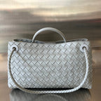 SMALL ANDIAMO 29 IN GREY LAMBSKIN