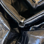 クラシックポーチ 40cm ブラックカーフスキン