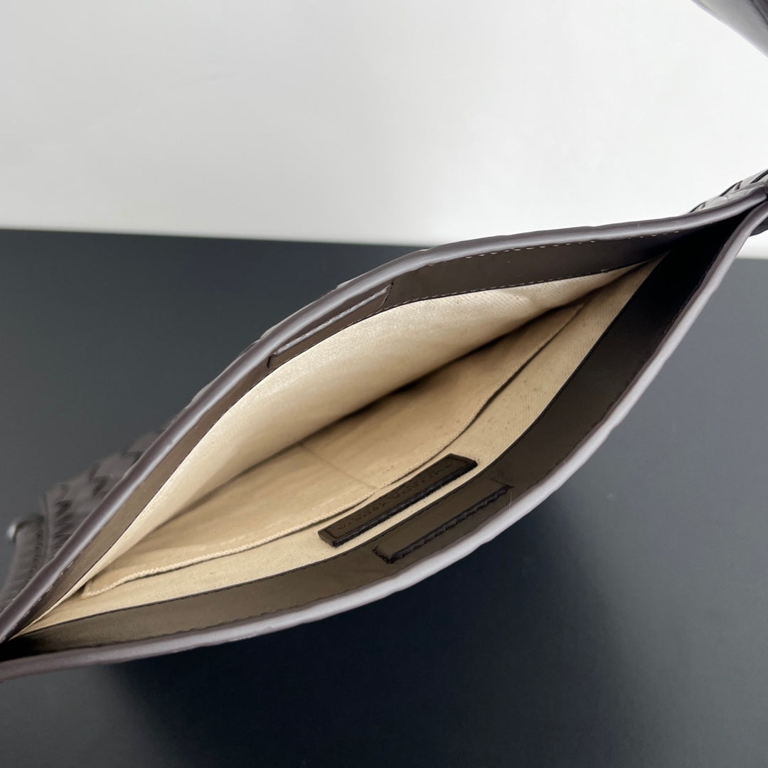 ブラックカーフスキン製ラージ35フラットループ