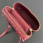 BANG BANG 22 VANITY CASE IN BURGUNDY RED CALFSKIN