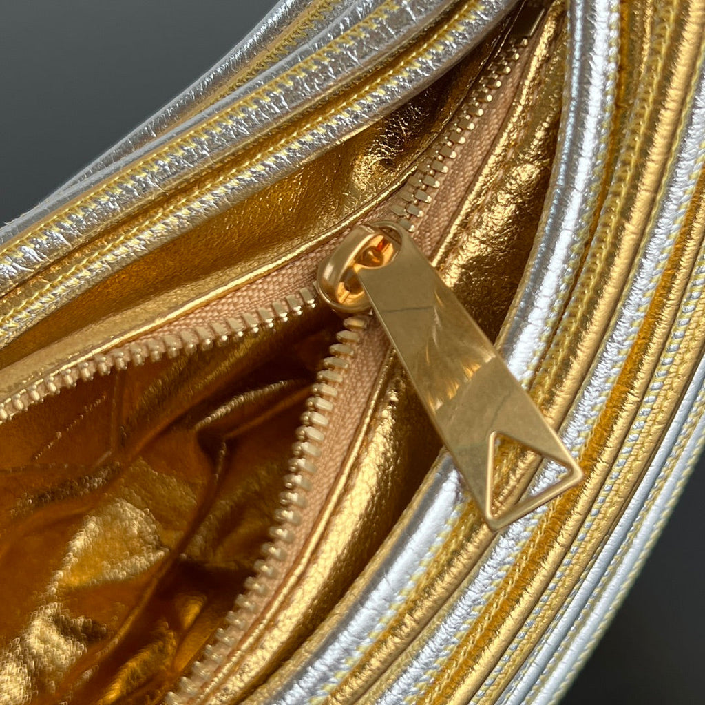 ミニ ジョディ 28 バッグ（ゴールドミックスシルバーラムスキン）