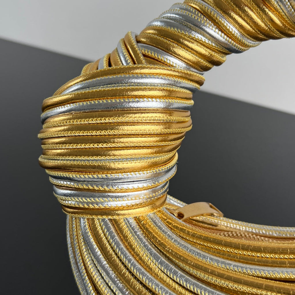 ミニ ジョディ 28 バッグ（ゴールドミックスシルバーラムスキン）