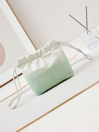 CC MINI 20 HOBO BAG IN WHITE MIX LIGHT GREEN CALFSKIN