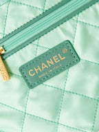 CC CLASSIC MEDIUM 37 BAG IN TIFFANY BLUE CANVAS