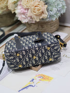 スモール 25 D-VIBE ボウリングバッグ（ブルーモノグラム オブリーク ジャカード）