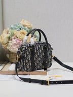 スモール 25 D-VIBE ボウリングバッグ（ブルーモノグラム オブリーク ジャカード）