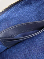 DIORSTAR 28 HOBO BAG WITH CHAIN BLUE DENIM OBLIQUE JACQUARD