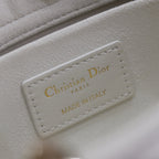 レディD-ジョイバッグ 26インチ ホワイト グラフィック カナージュ カーフスキン ペールゴールド仕上げ メタルチャーム