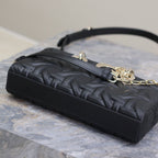 レディD-ジョイバッグ 26インチ ブラック グラフィック カナージュ カーフスキン ペールゴールド仕上げ メタルチャーム