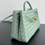 SMALL ANDIAMO 29 IN CEDALON GREEN LAMBSKIN