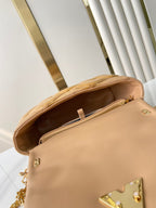 GO-14 PM 20インチ ライトフォーンキルティングラムスキン ゴールドハードウェア