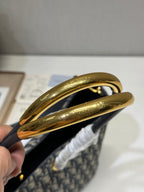 ミディアム 37 トゥジュール バッグ（ブラック モノグラム デニム）