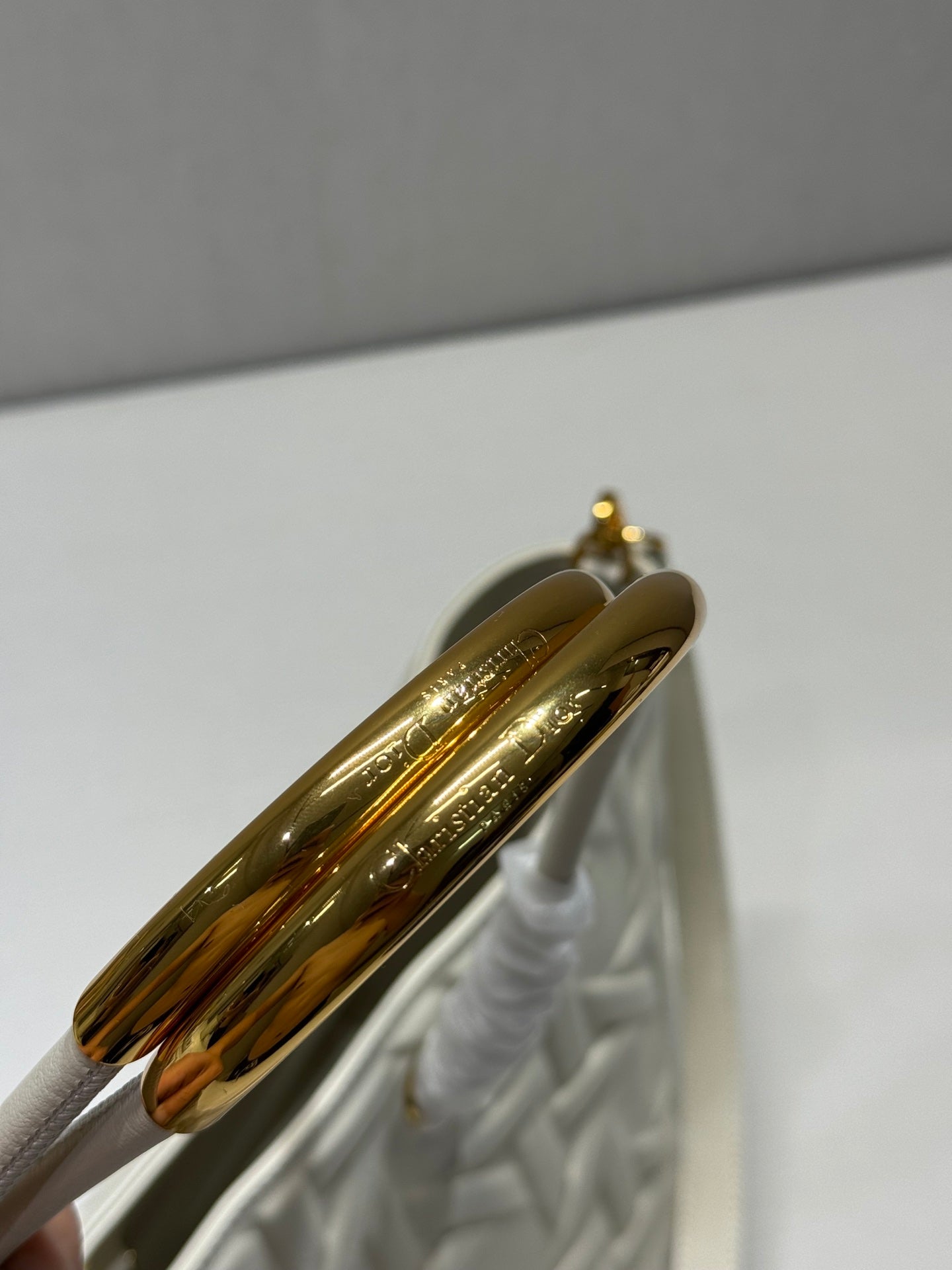 ラージ 41 トゥジュール バッグ ホワイト マクロカナッジ ラムスキン