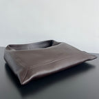 LARGE HOP 46 IN CHOCOLATE LAMBSKIN