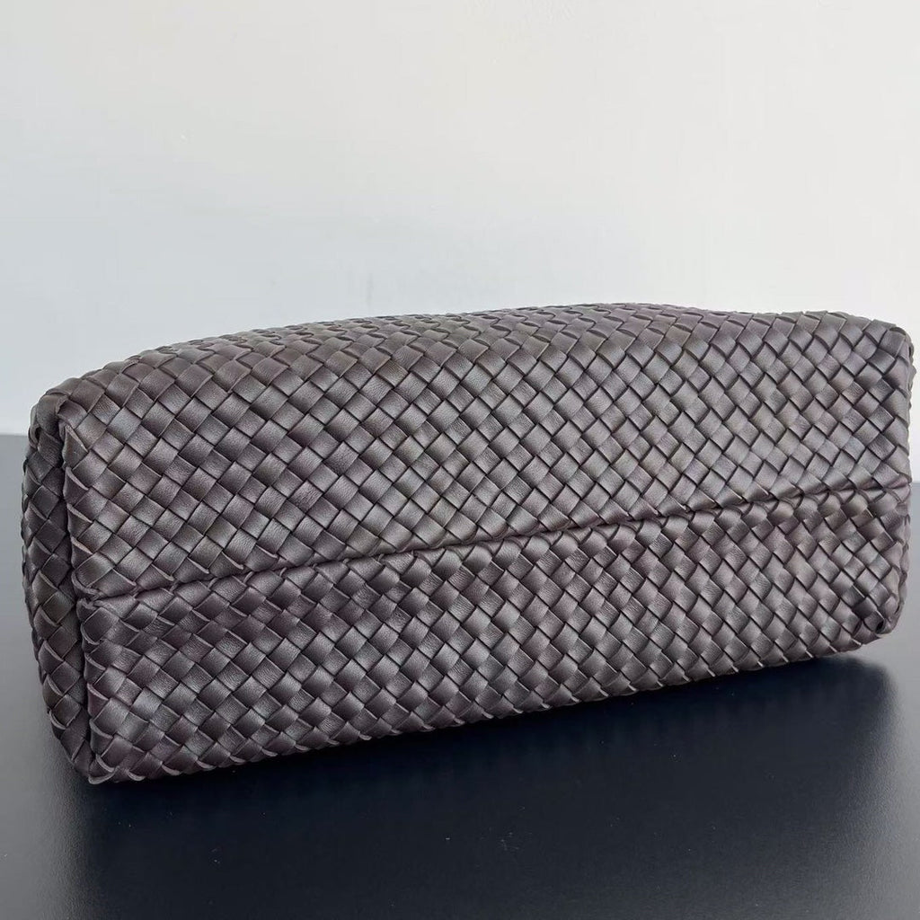 ヒッコリーブラウンラムスキン製ラージキャバット51