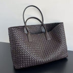 ヒッコリーブラウンラムスキン製ラージキャバット51