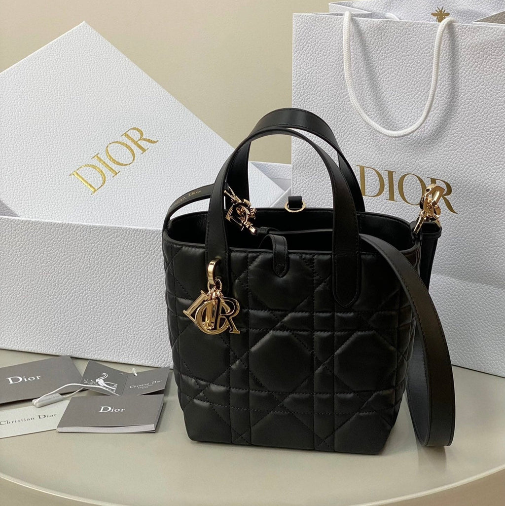 ミニ トゥジュール バケット バッグ 18 ブラック カナージ カーフスキン