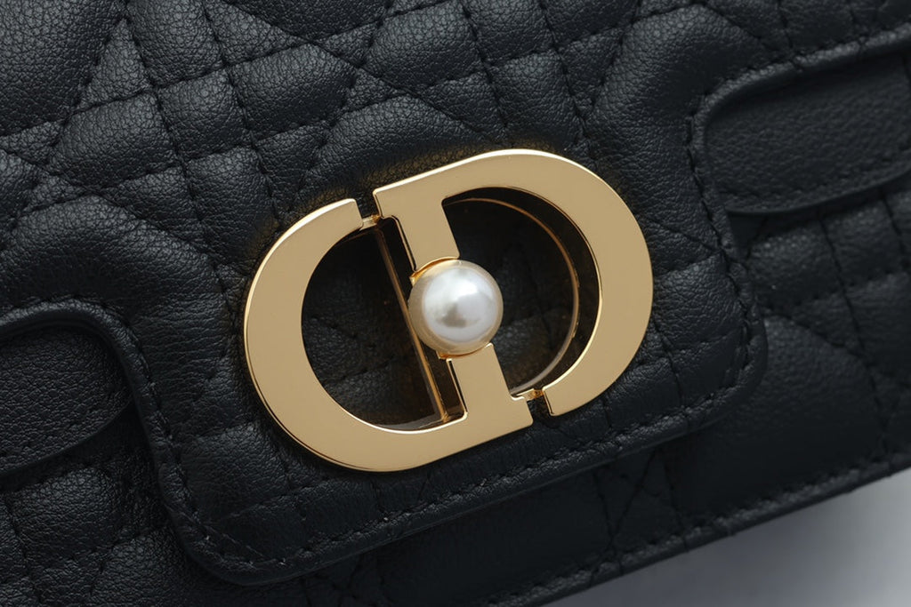 ジョリー トップハンドルバッグ 19 ブラック カナージュ カーフスキン