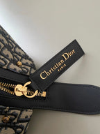 ミディアム D-JOURNEY ショルダーバッグ 25 ブラック モノグラム オブリーク ジャカード