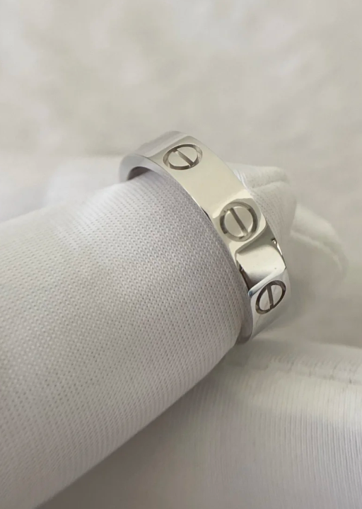 [⭐JeweliWhal]ラブリング 4mm 1ダイヤモンド シルバー