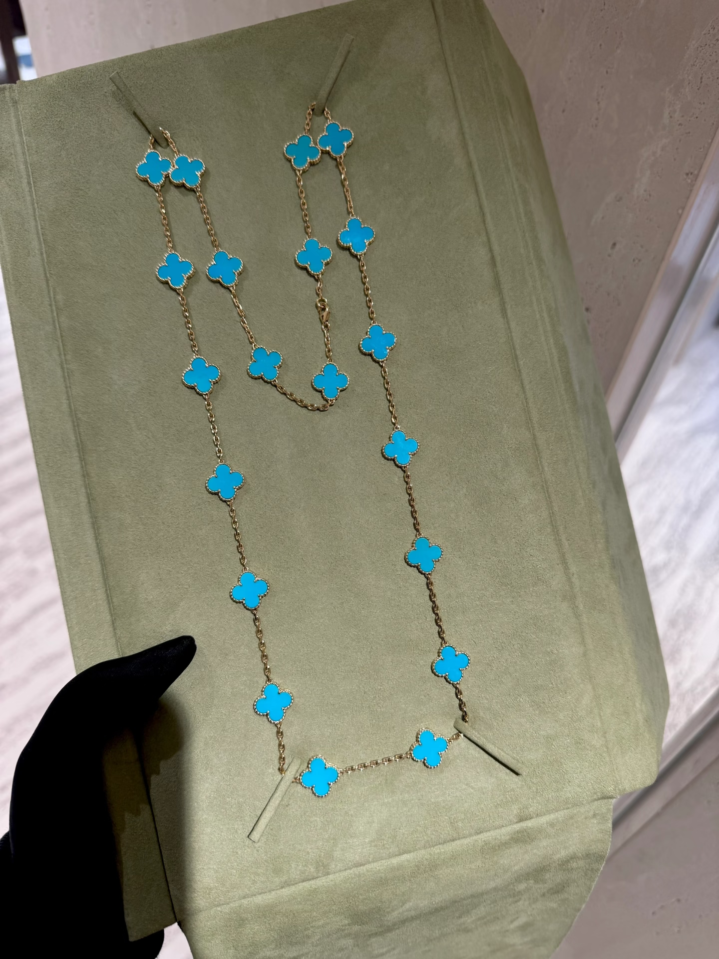 [⭐JeweliWhal]CLOVER 20 MOTIFS TURQUOISE GOLD