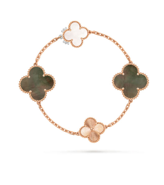 [⭐JeweliWhal]取り外し可能なクローバー15(11+4)フラワーシルバーネックレスセット