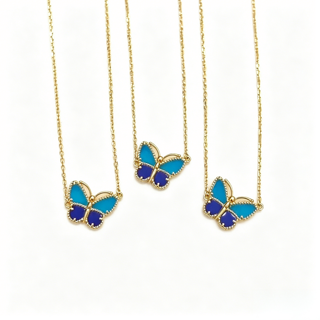 [⭐JeweliWhal]  2026 NEW LUCKY BUTTERFLY 1 MOTIFS NECKLACE