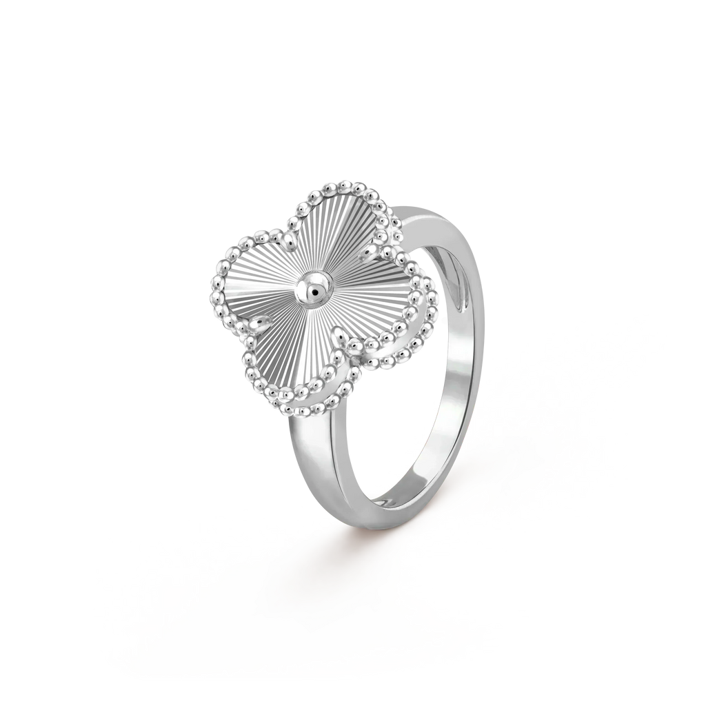 [⭐JeweliWhal]クローバー シルバーリング