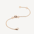 [⭐JeweliWhal]ZERO 1 SOFT PINK GOLD WITH PAVED DIAMONDS ON THE SPIRAL BRACELET