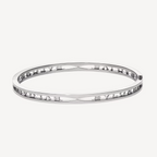 [⭐JeweliWhal]ZERO 1 SPIRAL LOGO SILVER BRACELET