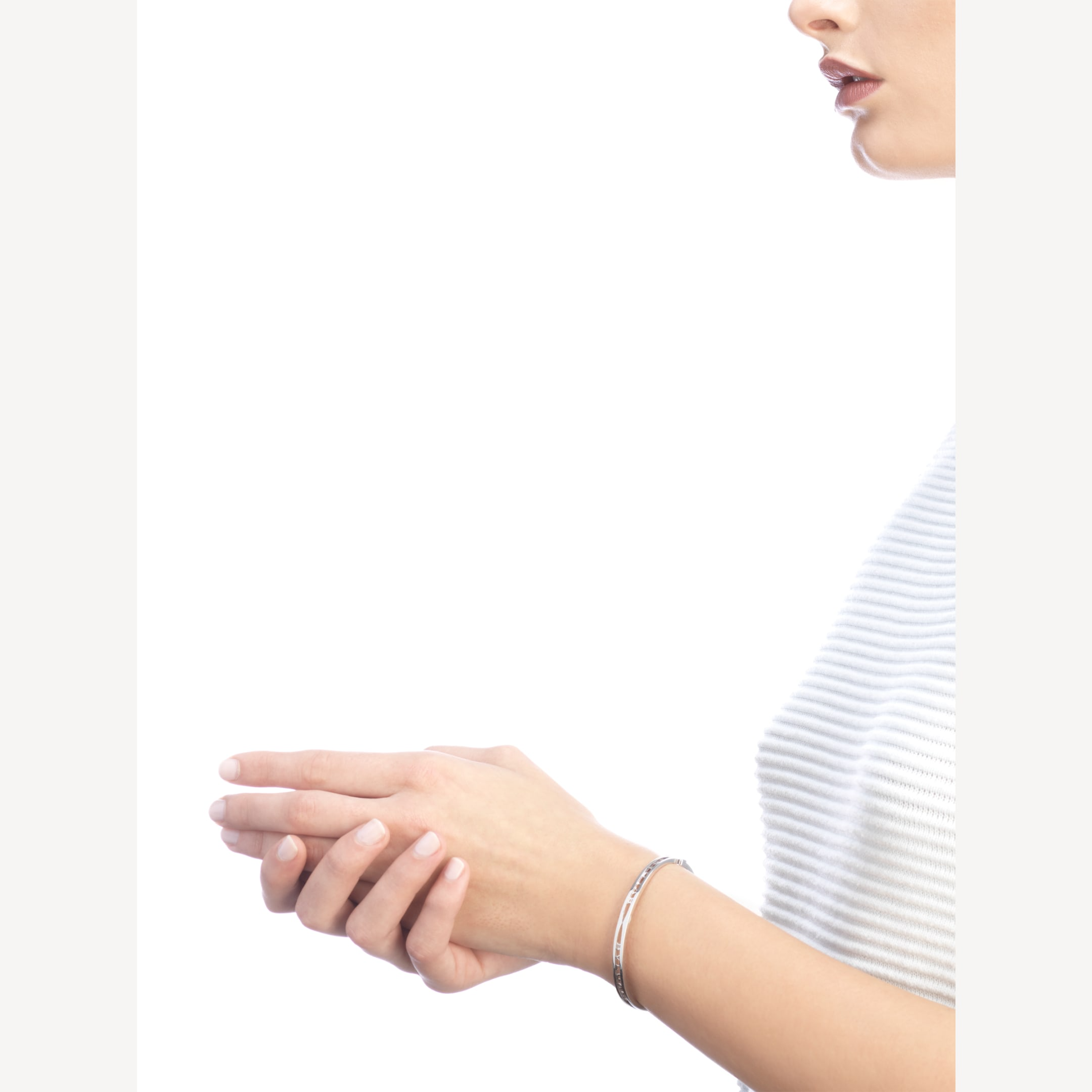 [⭐JeweliWhal]ZERO 1 SPIRAL LOGO SILVER BRACELET