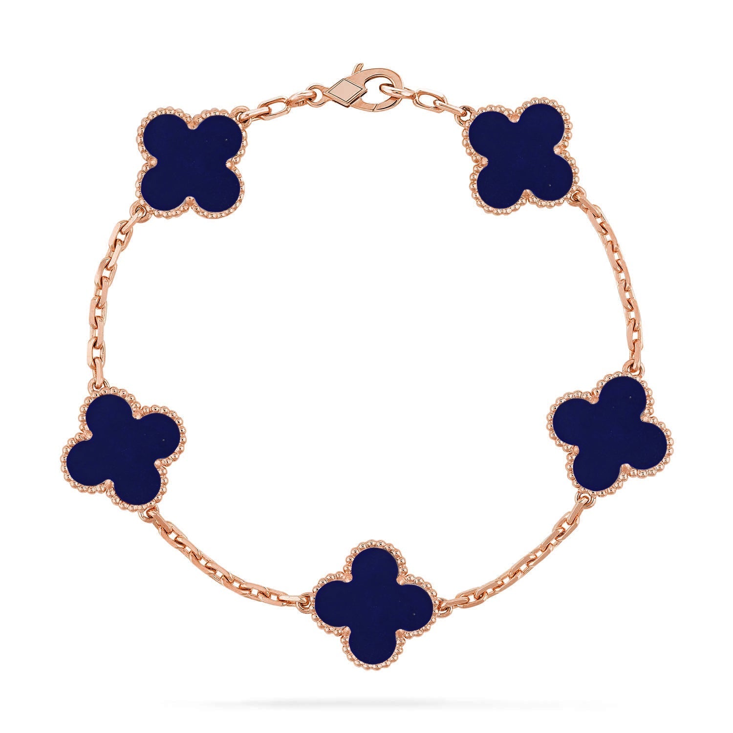 [⭐JeweliWhal]CLOVER 5 MOTIF LAPIS LAZULI BRACELET COLLECTION