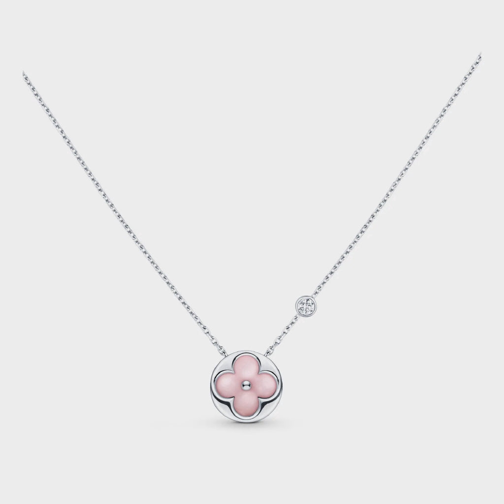 [⭐JeweliWhal]サンモチーフ ピンクモップ シルバーブレスレット